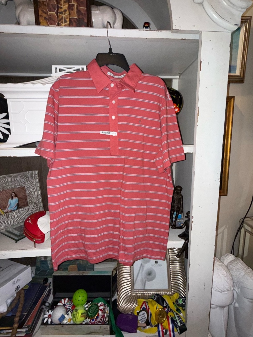 Criquet Men’s Stripe Slim Fit Polo Shirt SZ XL NWT - Picture 1 of 6